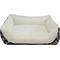 Show in main carousel: HappyCare Textiles Durable Printed Oxford Plush Bolster Cat & Dog Bed, Black, Medium slide 4 of 10