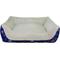 Show in main carousel: HappyCare Textiles Durable Printed Oxford Plush Bolster Cat & Dog Bed, Blue, Large slide 3 of 9