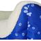 Show in main carousel: HappyCare Textiles Durable Printed Oxford Plush Bolster Cat & Dog Bed, Blue, Large slide 8 of 9