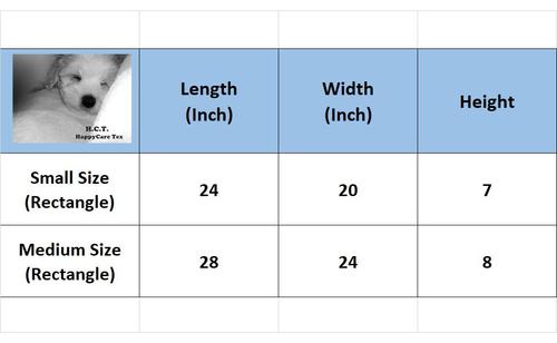 Show full view: HappyCare Textiles Durable Printed Oxford Plush Bolster Cat & Dog Bed, Grey, Large slide 3 of 9