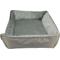Show in main carousel: HappyCare Textiles Durable Rectangular Bolster Dog Sofa Bed, Light Grey, Medium slide 7 of 10