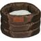 Show in main carousel: HappyCare Textiles Durable Round Velvet Puppy Dog Bed with Removable Cushion, Brown, Small slide 4 of 9