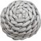 Show in main carousel: HappyCare Textiles Luxurious Chunky Crochet Comfort Round Bolster Dog & Cat Bed, Grey, Medium slide 5 of 10