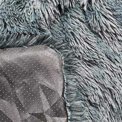 Show full view: HappyCare Textiles Luxurious Comfort Fur Bolster Dog & Cat Bed, Grey, X-Large slide 7 of 7