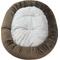 Show in main carousel: HappyCare Textiles Luxurious Short Plush Oval Orthopedic Bolster Dog & Cat Bed, Brown, Medium slide 6 of 9