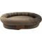 Show in main carousel: HappyCare Textiles Luxurious Short Plush Oval Orthopedic Bolster Dog & Cat Bed, Brown, Medium slide 5 of 9