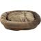 Show in main carousel: HappyCare Textiles Luxurious Short Plush Oval Orthopedic Bolster Dog & Cat Bed, Brown, Medium slide 2 of 9