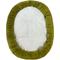 Show in main carousel: HappyCare Textiles Luxurious Short Plush Oval Orthopedic Bolster Dog & Cat Bed, Green, Medium slide 6 of 9