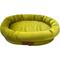 Show in main carousel: HappyCare Textiles Luxurious Short Plush Oval Orthopedic Bolster Dog & Cat Bed, Green, Medium slide 5 of 9
