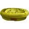 Show in main carousel: HappyCare Textiles Luxurious Short Plush Oval Orthopedic Bolster Dog & Cat Bed, Green, Medium slide 3 of 9