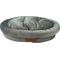 Show in main carousel: HappyCare Textiles Luxurious Short Plush Oval Orthopedic Bolster Dog & Cat Bed, Grey, Medium slide 2 of 9
