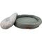 Show in main carousel: HappyCare Textiles Luxurious Short Plush Oval Orthopedic Bolster Dog & Cat Bed, Grey, Medium slide 3 of 9