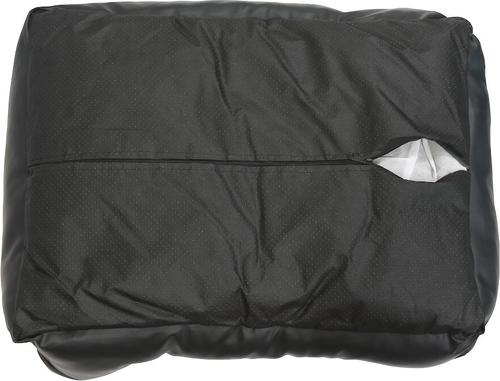 Show full view: HappyCare Textiles Luxury All Sides Faux Leather Bolster Cat & Dog Bed, Black, X-Large slide 6 of 8