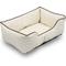 Show in main carousel: HappyCare Textiles Luxury All Sides Faux Leather Bolster Cat & Dog Bed, Ivory, X-Large slide 2 of 6