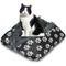 Show in main carousel: HappyCare Textiles Printed Oxford Cozy Warm Foldable Cat & Dog Tent Bed, Black, Medium slide 1 of 9