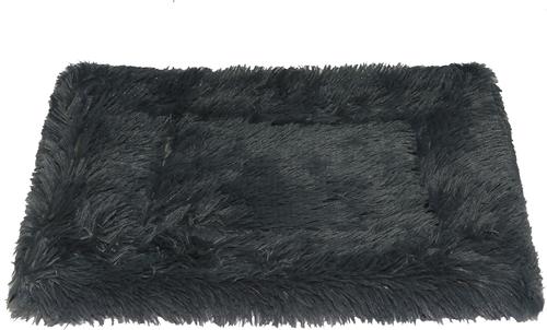 Show full view: HappyCare Textiles Printed Oxford Cozy Warm Foldable Cat & Dog Tent Bed, Black, Medium slide 5 of 9