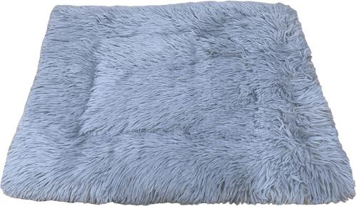 Show full view: HappyCare Textiles Printed Oxford Cozy Warm Foldable Cat & Dog Tent Bed, Grey, Small slide 3 of 8