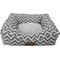 Show in main carousel: HappyCare Textiles Rectangle Bolster Cat & Dog Bed, Chevron Grey, Medium slide 3 of 6