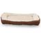 Show in main carousel: HappyCare Textiles Rectangle Bumper Bolster Cat & Dog Bed, Brown slide 3 of 7