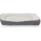 Show in main carousel: HappyCare Textiles Rectangle Bumper Bolster Cat & Dog Bed, Gray slide 2 of 5
