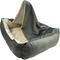 Show in main carousel: HappyCare Textiles Rectangle Mink To Popcorn Plush Cave Hooded Blanket Bolster Dog & Cat Bed, Grey, Small slide 3 of 10