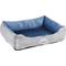 Show in main carousel: HappyCare Textiles Rectangle Orthopedic Bolster Cat & Dog Bed, Blue, Medium slide 2 of 8