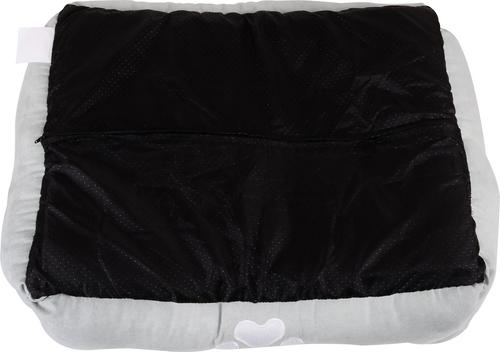 Show full view: HappyCare Textiles Rectangle Orthopedic Bolster Cat & Dog Bed, Blue slide 4 of 5