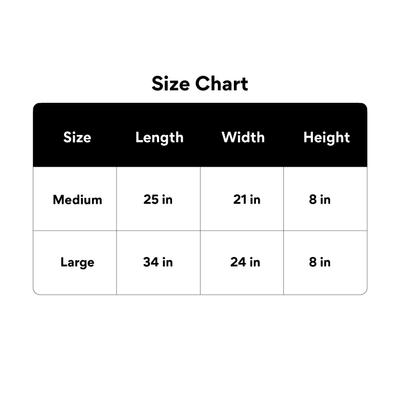 Show full view: HappyCare Textiles Rectangle Orthopedic Bolster Cat & Dog Bed, Brown, Large slide 8 of 9