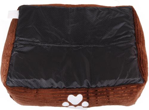 Show full view: HappyCare Textiles Rectangle Orthopedic Bolster Cat & Dog Bed, Coffee slide 4 of 5