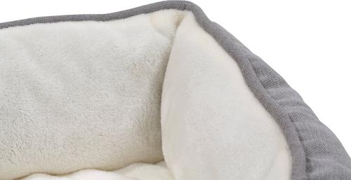 Show full view: HappyCare Textiles Rectangle Orthopedic Bolster Cat & Dog Bed, Gray, Medium slide 3 of 8