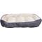 Show in main carousel: HappyCare Textiles Rectangle Ultra-Soft Bolster Cat & Dog Bed, Burn Out Gray, Large slide 2 of 7