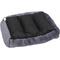 Show in main carousel: HappyCare Textiles Rectangle Ultra-Soft Bolster Cat & Dog Bed, Burn Out Gray, Large slide 4 of 7