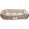 Show in main carousel: HappyCare Textiles Rectangle Ultra-Soft Bolster Cat & Dog Bed, Khaki, Large slide 2 of 5