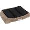 Show in main carousel: HappyCare Textiles Rectangle Ultra-Soft Bolster Cat & Dog Bed, Khaki, Large slide 3 of 5