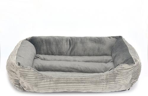 Show full view: HappyCare Textiles Reversible Rectangle Cordurory Cat & Dog Bed slide 3 of 7