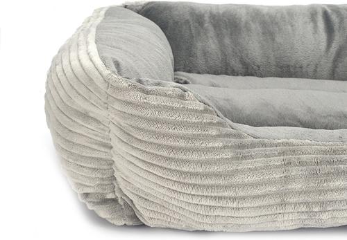 Show full view: HappyCare Textiles Reversible Rectangle Cordurory Cat & Dog Bed slide 5 of 7