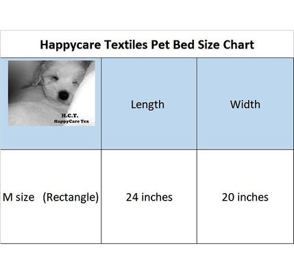 Show full view: HappyCare Textiles Reversible Signature Bolster Dog Bed, Blue slide 2 of 5