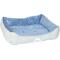 Show in main carousel: HappyCare Textiles Reversible Signature Bolster Dog Bed, Blue slide 4 of 5
