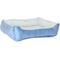 Show in main carousel: HappyCare Textiles Reversible Signature Bolster Dog Bed, Blue slide 5 of 5