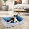 Show in main carousel: HappyCare Textiles Reversible Signature Bolster Dog Bed, Medium, Blue slide 6 of 6