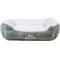 Show in main carousel: HappyCare Textiles Reversible Signature Bolster Dog Bed, Medium, Turquoise  slide 1 of 6