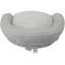 Show in main carousel: HappyCare Textiles Round Bolster Cat & Dog Bed, Stripe Grey, Small slide 4 of 5