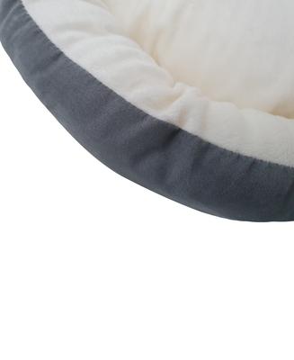 Show full view: HappyCare Textiles Round Cat Bed, Solid Grey, Medium slide 5 of 6