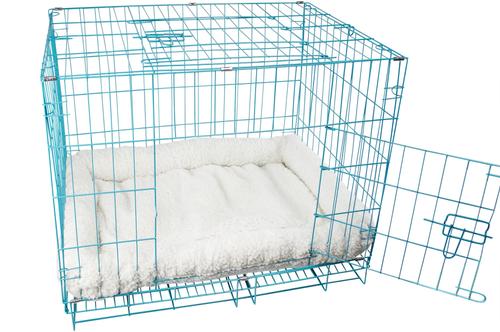 Show full view: HappyCare Textiles Self-Warming Sherpa Bolster Cat & Dog Bed, Large slide 2 of 8