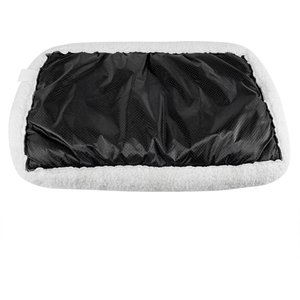 HappyCare Textiles Self-Warming Sherpa Bolster Cat & Dog Bed, Large