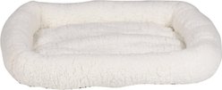 HappyCare Textiles Self-Warming Sherpa Bolster Cat & Dog Bed, Small