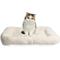 Show in main carousel: HappyCare Textiles Sleeping Cloud Bolster Cat & Dog Bed, Ivory slide 1 of 6