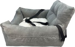 HappyCare Textiles Suede Fluffy Booster Safety Bolster Dog & Cat Car Seat slide 2 of 9