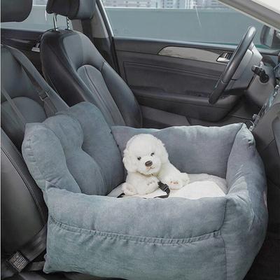 Show full view: HappyCare Textiles Suede Fluffy Booster Safety Bolster Dog & Cat Car Seat slide 3 of 10