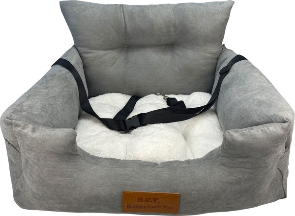 Show full view: HappyCare Textiles Suede Fluffy Booster Safety Bolster Dog & Cat Car Seat slide 3 of 9